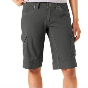Kuhl Womens Splash Grey Cargo Hiking Shorts Size 4